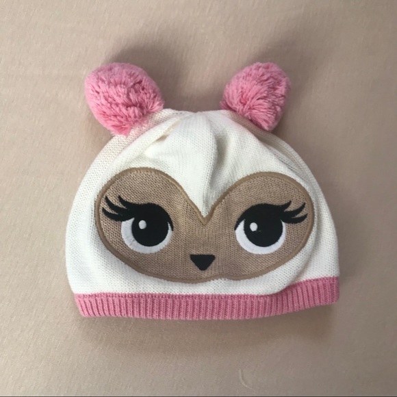 Gymboree girls pompom beanie size 2T-5T; EUC